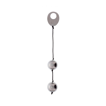 Domino Metallic Balls - Metalen geisha ballen (Zilver)